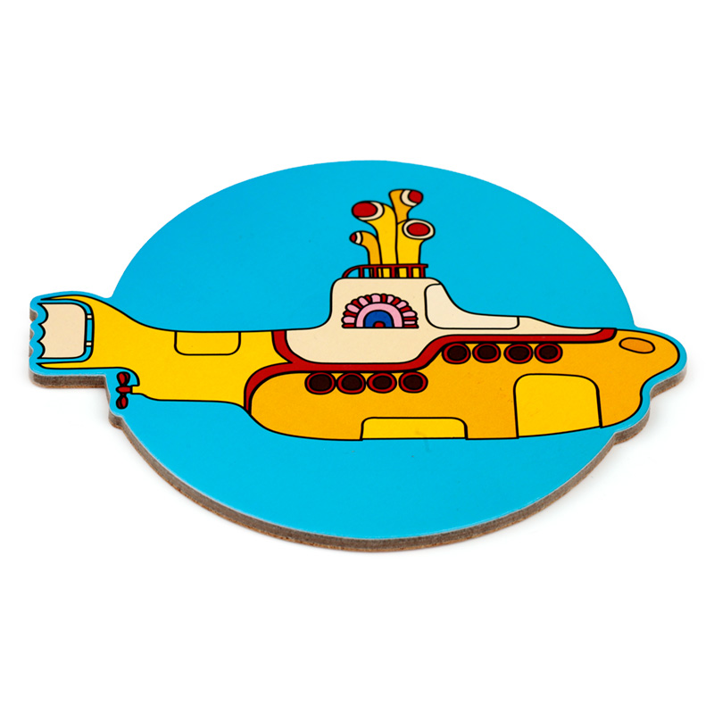 Set de 4 Posavasos Los Beatles Submarino Amarillo/Yellow Submarine