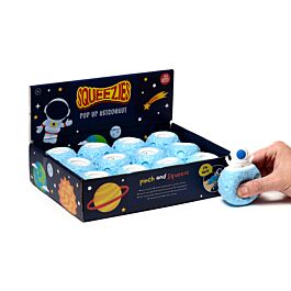 Juguete Estrujable Astronauta y Planeta Desplegable 