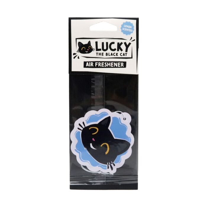 Ambientador de Coche Lucky the Black Cat Limón  