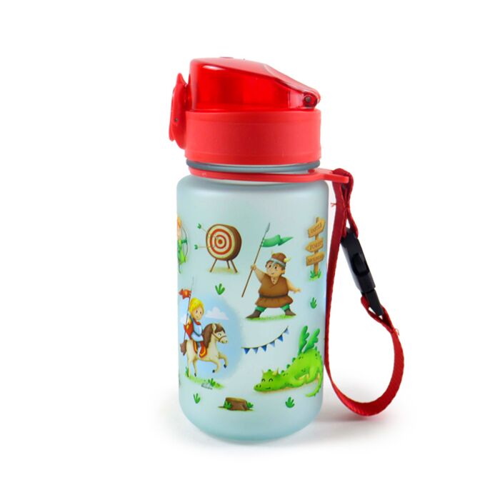 Botella de Agua Infantil Inastillable Caballeros y Dragones 350ml