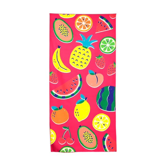 Toalla de Playa de Microfibra Frutas de Verano 