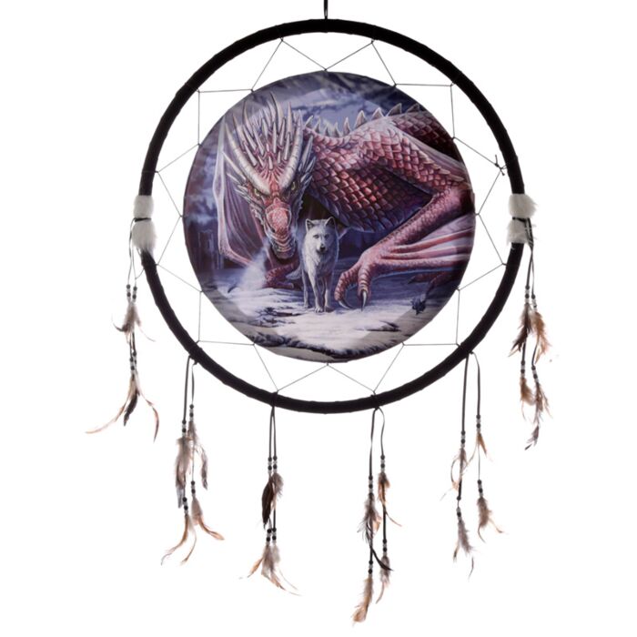 Atrapasueños Dragón de la Alianza y Lobo Lisa Parker 60cm