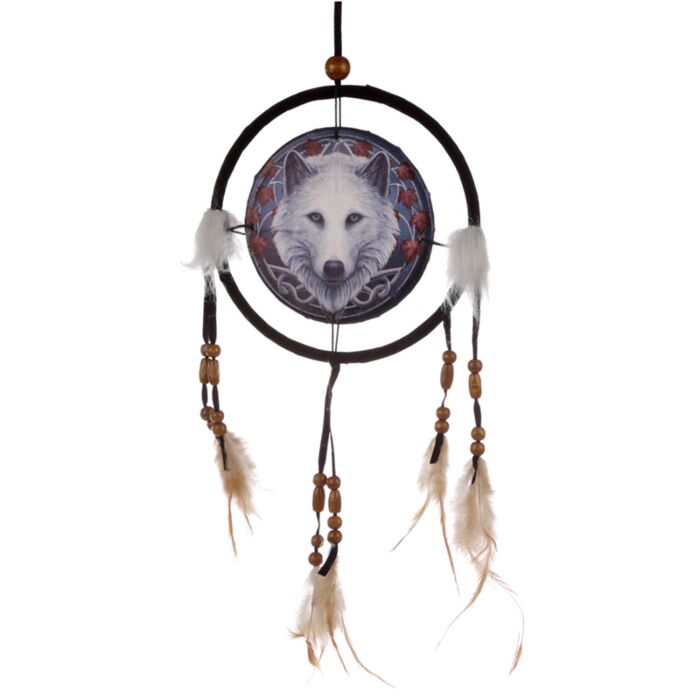 Atrapasueños Lobo Guardián del Otoño Lisa Parker 16cm