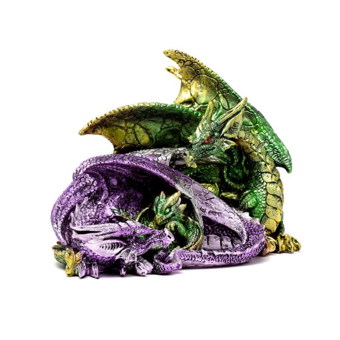 Figura de Dragón Familia de Dragones Pesadilla Encantada