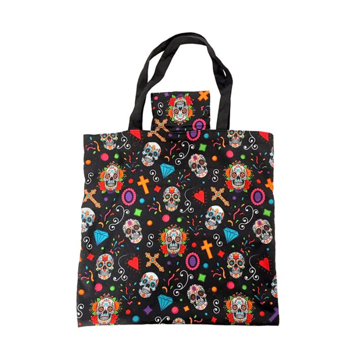 Bolsa Plegable de RPET Día de los Muertos
