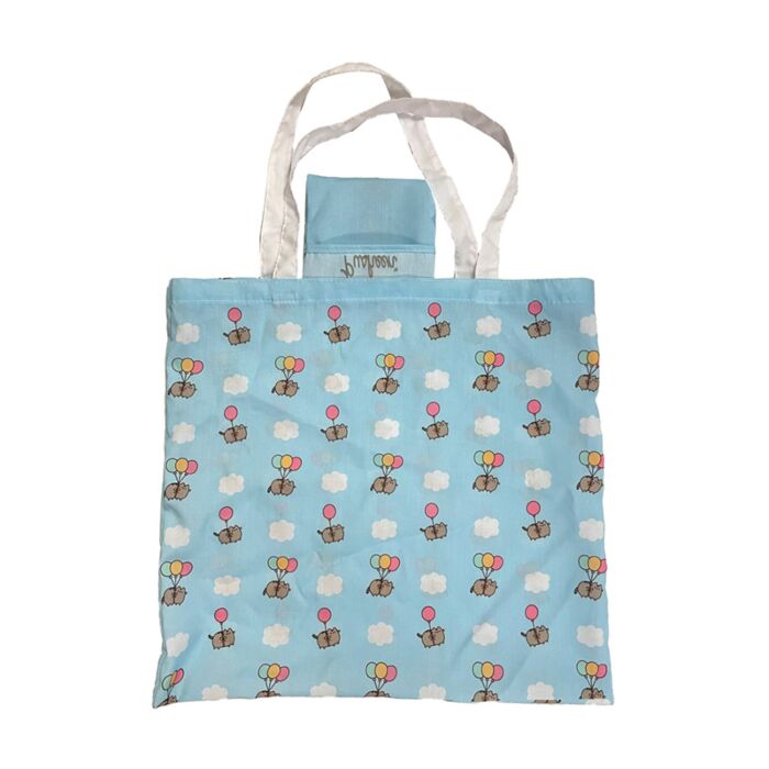 Bolsa Plegable de RPET Gato Pusheen con Globos