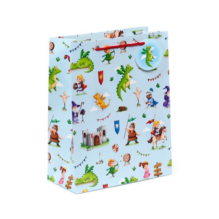 Bolsa de Regalo Caballeros y Dragones Grande