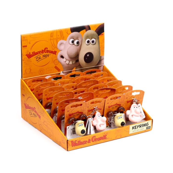 Llavero con Luz Wallace & Gromit 