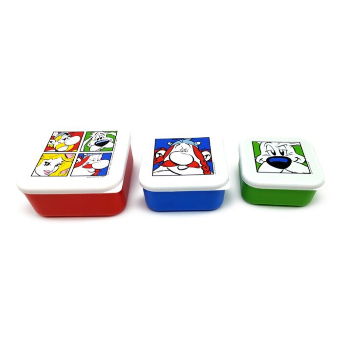 Set de 3 fiambreras M/L/XL Astérix, Obélix, Ideafix 2025