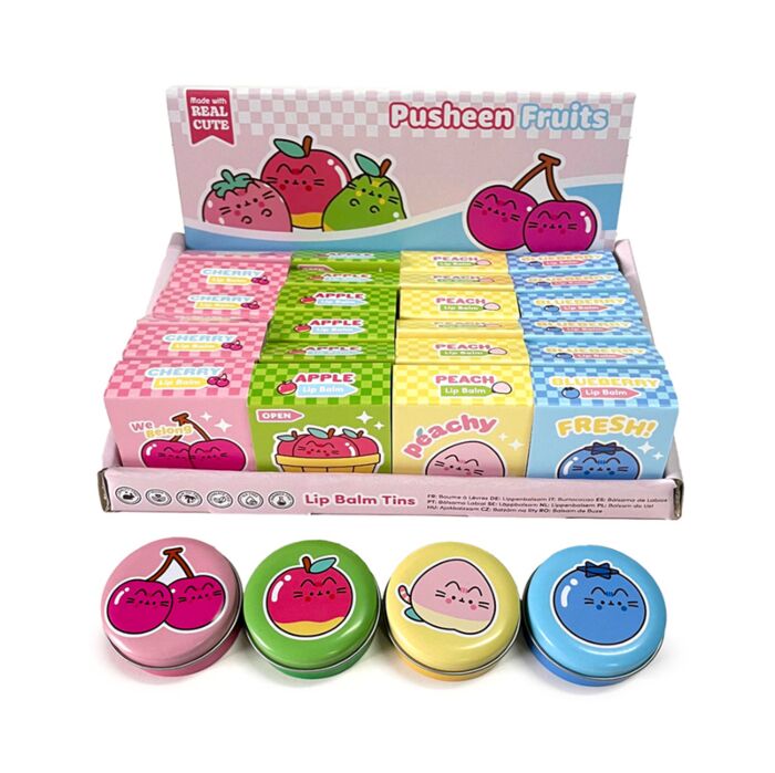 Bálsamo Labial en Lata Gato Pusheen Frutas