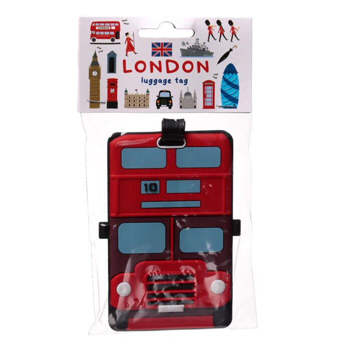 Etiqueta de Equipaje Autobús de Londres