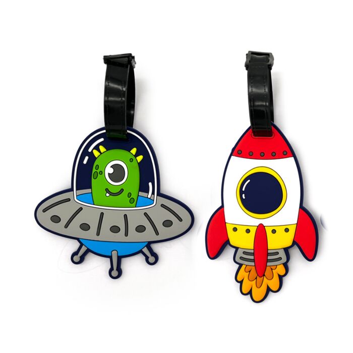 Set de 2 Etiquetas de Equipaje de PVC Space Cadet