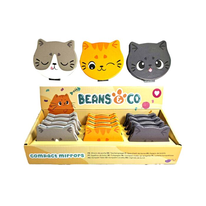Espejo de Bolsillo Gatos Beans & Co 