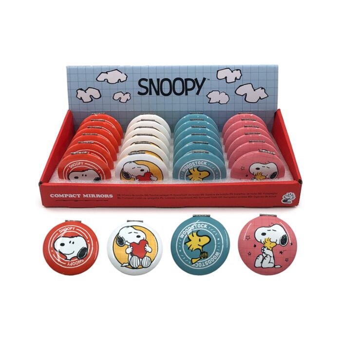 Espejo de Bolsillo Peanuts Snoopy & Woodstock