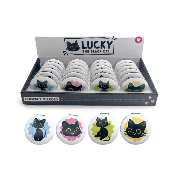 Espejo de Bolsillo Lucky El Gato Negro 