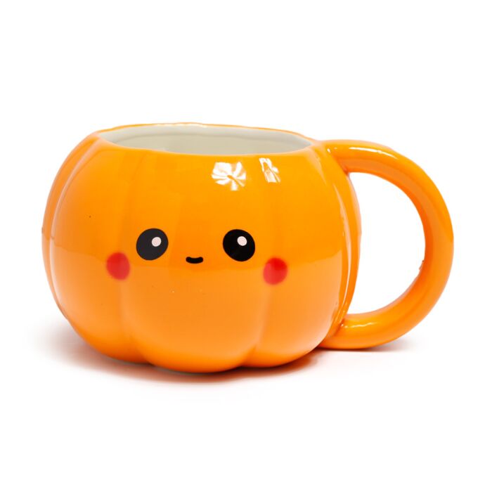 Taza de Cerámica 3D con Forma de Calabaza Foodiemals