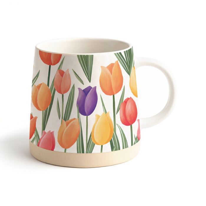 Taza de Gres Tulips Tulipanes 