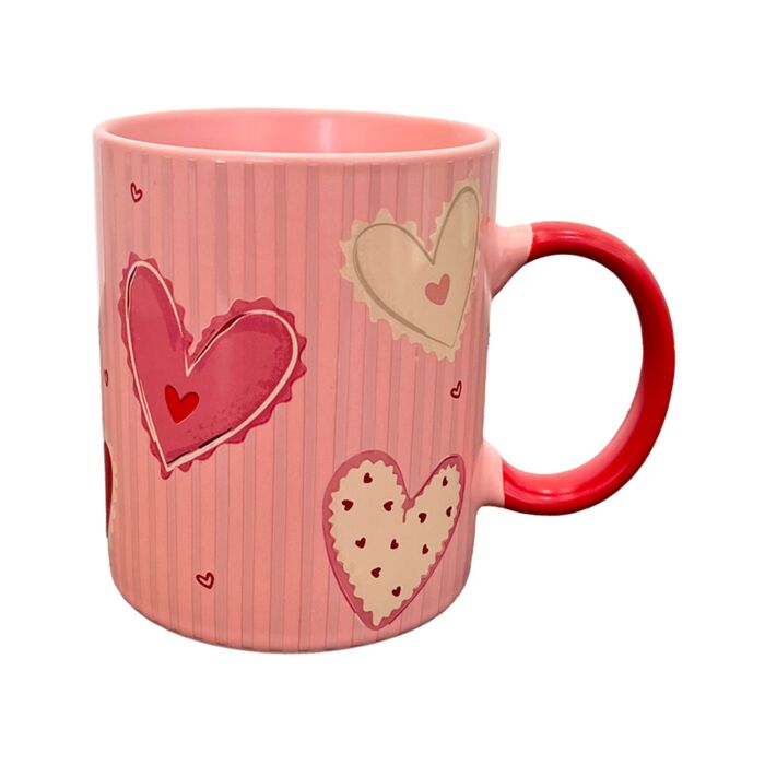 Taza de Porcelana Corazones Amore