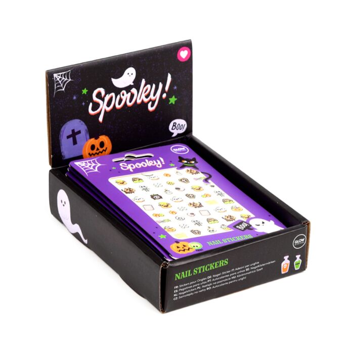 Pegatinas Autoadhesivas para Uñas Spooky Espeluznante