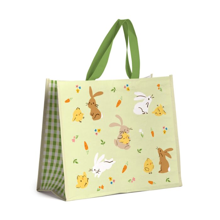 Bolsa de la Compra Reutilizable Conejitos Primavera Springtime