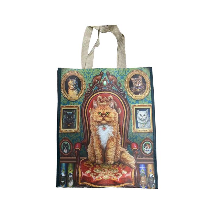 Bolsa de la Compra Reutilizable Loca por los Gatos Lisa Parker 