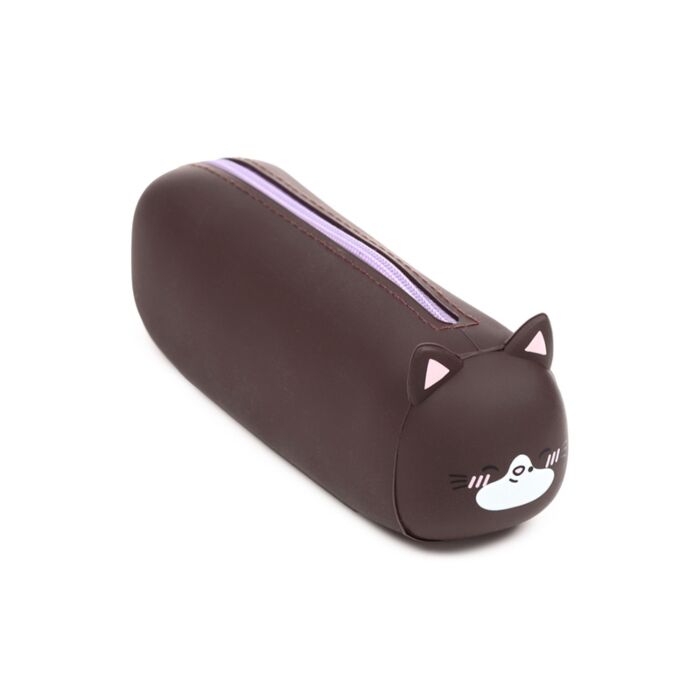 Estuche de Silicona con Cremallera Gatito Adoramals 
