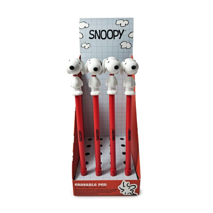Bolígrafo Borrable Inkredible con Tope de Silicona Peanuts Snoopy 