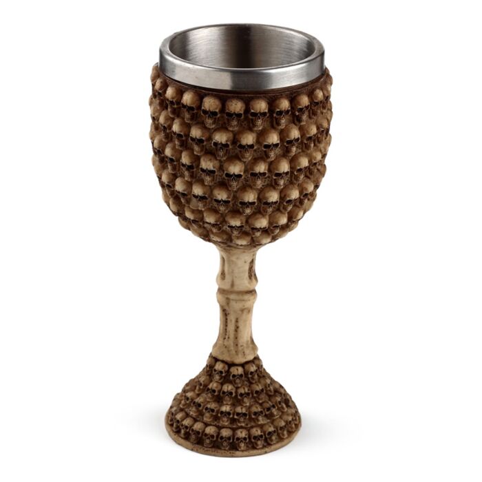 Copa Decorativa - Múltiples Cabezas de Calavera