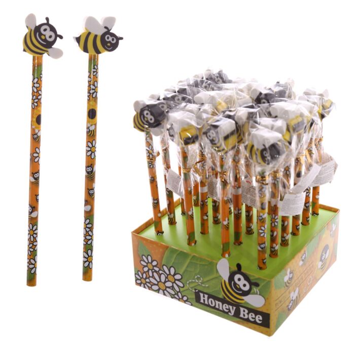 Lápiz con Goma de Borrar Abeja y Miel