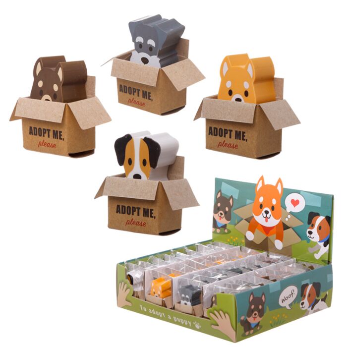 Goma de Borrar Caja con Perro