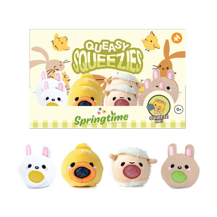 Juguete Estrujable de Peluche Queasy Squeezies Pascua Springtime