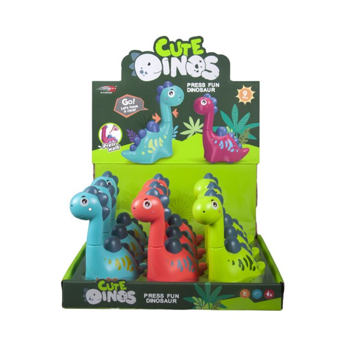 Juguete de Propulsión Dinosaurio Adorable Presiona y Avanza