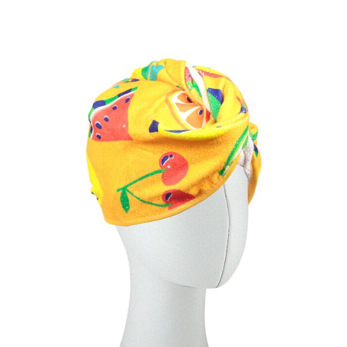 Toalla Turbante de Microfibra con Frutas de Verano