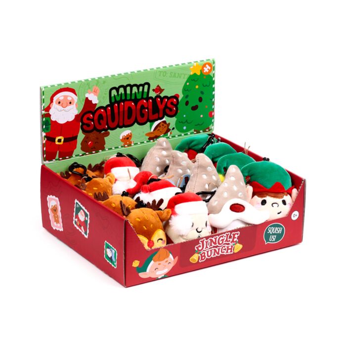 Llavero de Peluche Mini Squidglys Navidad Amigos Festivos