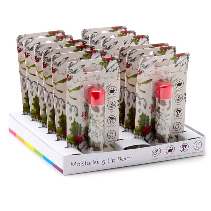Bálsamo Labial en Barra Navidad Invierno Botánico Cereza