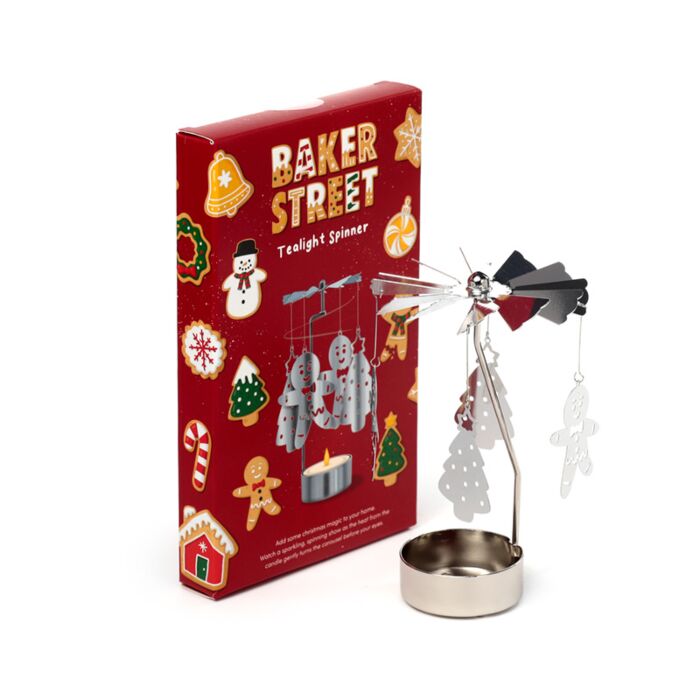 Portavelas Diseño Carrusel Navidad Galleta Calle Baker Jengibre