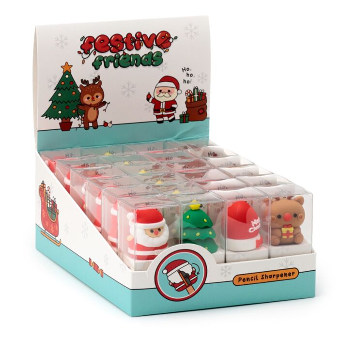 Sacapuntas Navidad Amigos Festivos