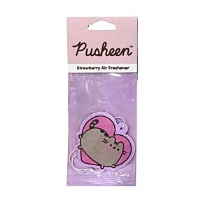 Ambientador de Coche Gato Pusheen Corazón Fresa