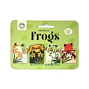 Set de Marcapáginas Magnéticos Ranas Tropicales