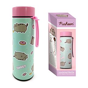 Botella Termo con Termómetro El Gato Pusheen 