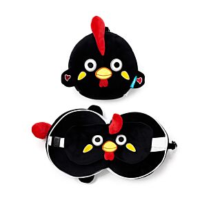 Almohada de Viaje con Antifaz Relaxeazzz Gallo de Barcelos