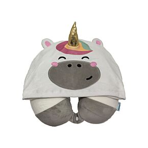 Almohada de Viaje con Memoria y Capucha Hoodeazzz Astra El Unicornio