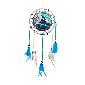 Atrapasueños Espíritu de la Manada de Lobos 16cm