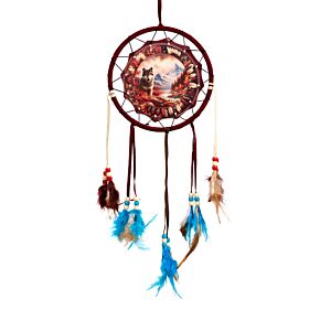 Atrapasueños Lobo Otoñal 16cm