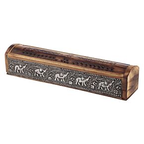 Caja para Incienso de Madera de Mango Elefante
