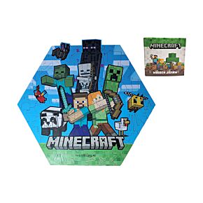 Puzzle de 130 Piezas con Forma de Minecraft 