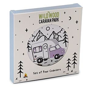Set de 4 Posavasos Caravanas Wildwood