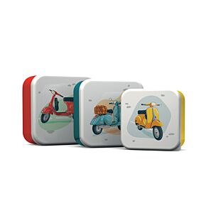 Set de 3 Fiambreras Táper M/L/XL Scooter 