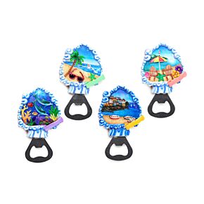 Imán Abrebotellas Diseño Escenas de Playa y Ribera