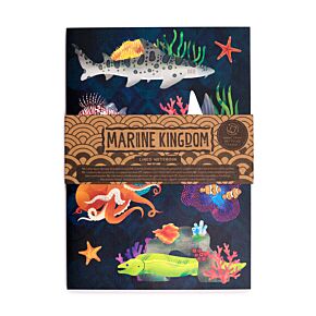 Libreta A5 de Papel Reciclado a Rayas Reino Marino